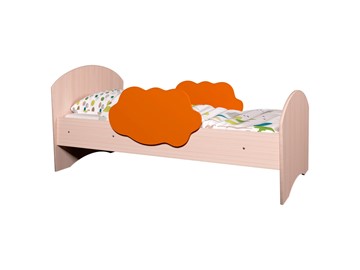 Детская кровать Тучка, корпус Дуб млечный, фасад Оранжевый в Норильске