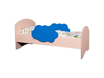 Детская кровать Тучка, корпус Дуб млечный, фасад Синий в Норильске