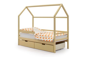 Кровать-домик в детскую Svogen бежевый в Норильске