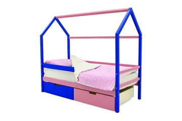 Кровать-домик детская Svogen синий-лаванда в Норильске