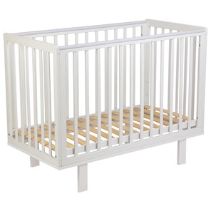 Кровать для новорожденных серия 3400 POLINI Kids Simple 340 Белый в Норильске