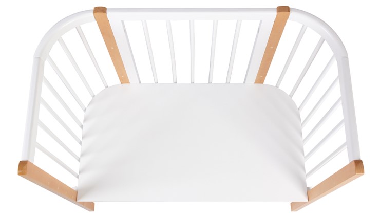 Детская кровать POLINI Kids Simple 120 Белый / Бук в Норильске - изображение 4