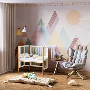 Детская кровать POLINI Kids Simple 120 Белый / Бук в Норильске - предосмотр 9