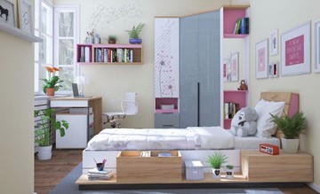 Детская спальня Урбан Набор 3, розовый в Норильске