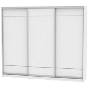 Шкаф 3-створчатый Белла  (B-230х270х60-1) (792) (Двери  D7+D7+D7), без зеркала, Белый в Красноярске
