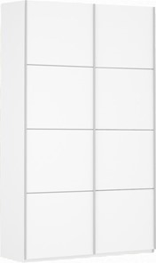 Шкаф-купе двухдверный Прайм (ДСП/ДСП) 1400x570x2300, белый снег в Норильске
