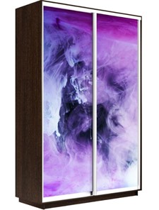 Шкаф 2-х створчатый Экспресс 1600x450x2400, Фиолетовый дым/венге в Норильске