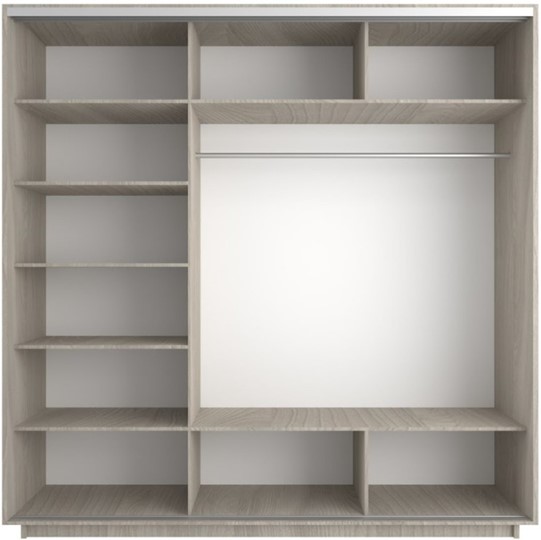 Шкаф трехдверный Экспресс (Комби) 1800х600х2400, шимо светлый в Норильске - изображение 1