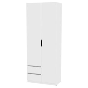 Шкаф 2-дверный Мальта H203, Белый в Норильске