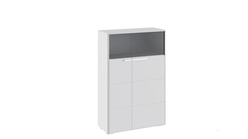 Распашной шкаф Наоми комбинированный двухстворчатый, цвет Белый глянец ТД-208.07.29 в Норильске