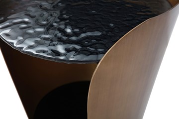 Круглый столик ET6123 (D48,6) закаленное стекло/бронзовый в Красноярске - предосмотр 1