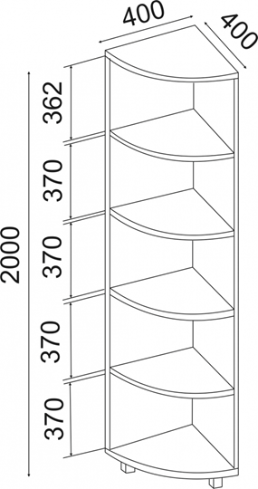 Угловой стеллаж West М07 в Норильске - изображение 1