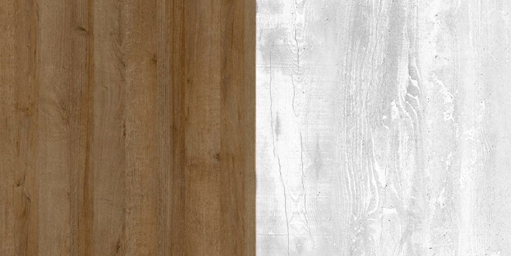 Шкаф угловой Пайн, ПП6, Дуб Крафт/Бетон Пайн в Норильске - изображение 2
