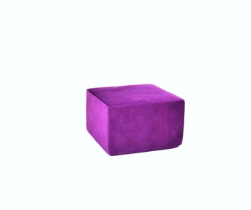 Пуф бескаркасный Тетрис 50х50, фиолетовый в Норильске