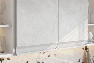 Модульная кухня Вельвет, бетон графит/бетон снежный в Норильске - предосмотр 4