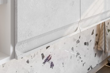 Модульная кухня Вельвет, бетон графит/бетон снежный в Норильске - предосмотр 5