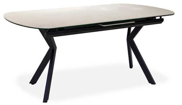 Кухонный раздвижной стол Шамони 1CX 140х85 (Oxide Avorio/Графит) в Норильске - изображение