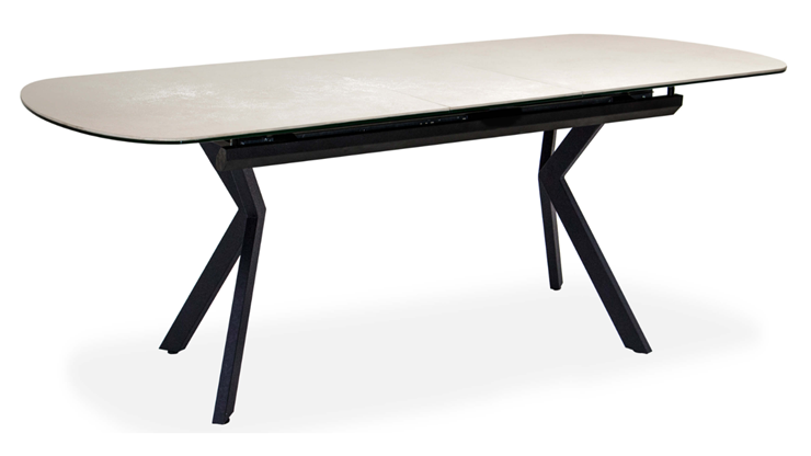 Кухонный раздвижной стол Шамони 1CX 140х85 (Oxide Avorio/Графит) в Норильске - изображение 1