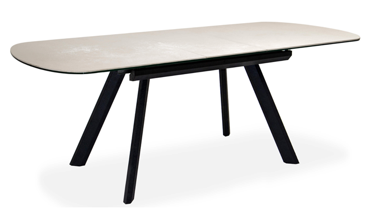 Кухонный стол раздвижной Шамони 1CQ 140х85 (Oxide Avorio/Графит) в Норильске - изображение 1