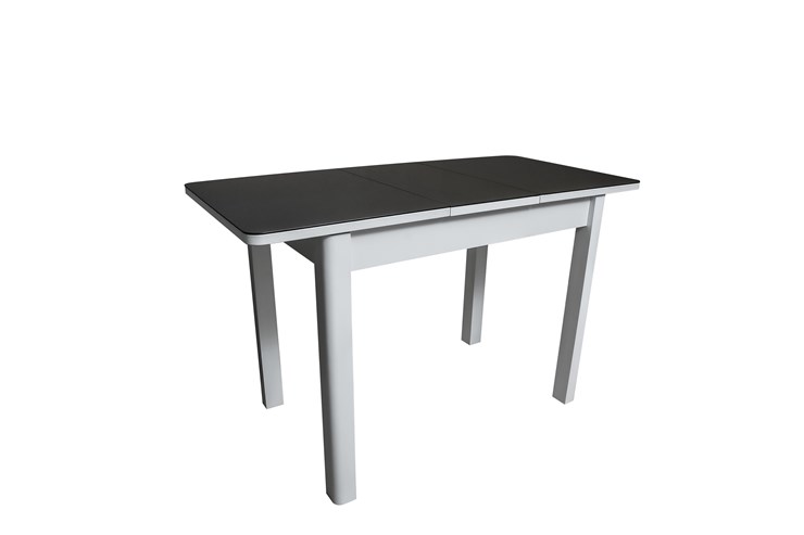 Кухонный стол раскладной Айсберг-1СТ белое-черное в Норильске - изображение 1