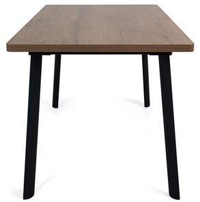 Кухонный раскладной стол Дали-1L(ноги черные, дуб табако) в Норильске - предосмотр 2