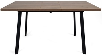 Кухонный раскладной стол Дали-1L(ноги черные, дуб табако) в Норильске - предосмотр 5