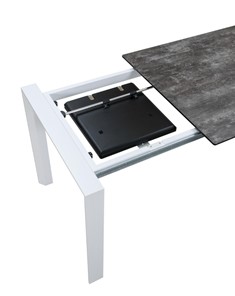 Кухонный раздвижной стол Denver Темный дуб/Черный, Белый в Норильске - предосмотр 5