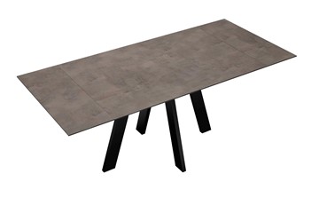 Кухонный раскладной стол DikLine DM120 Хромикс бронза / опоры черные в Норильске - предосмотр 7