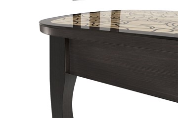 Кухонный раскладной стол Экстра 2 цвет венге-арабика (1000х600х745) в Норильске - предосмотр 1