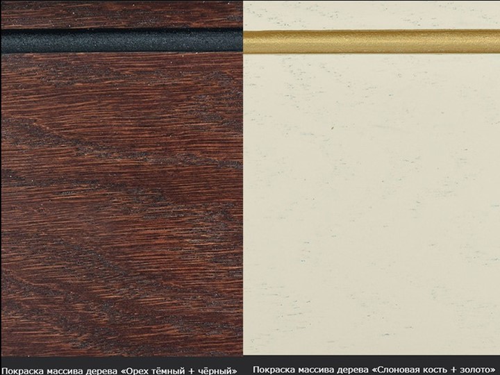 Кухонный стол раскладной Фабрицио-1 исп. Эллипс, Тон 9 Покраска + патина с прорисовкой (на столешнице) в Норильске - изображение 8