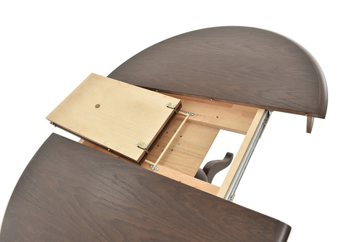 Кухонный стол раздвижной Фабрицио-1 исп. Круг 820, Тон 9 (Морилка/Эмаль) в Норильске - изображение 5