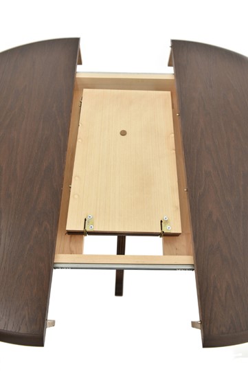 Кухонный стол раздвижной Фабрицио-1 исп. Круг 820, Тон 9 (Морилка/Эмаль) в Норильске - изображение 6