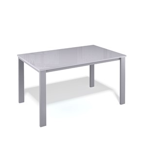 Кухонный стол раскладной Kenner LL1200 серый/стекло серое глянец в Красноярске