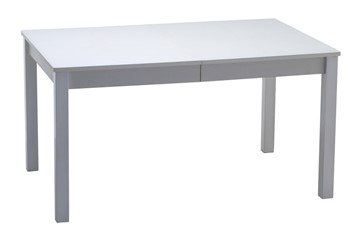 Раздвижной стол Нагано-2 стекло белое opti (хром-лак) в Норильске - предосмотр