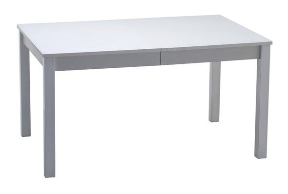 Раздвижной стол Нагано-2 стекло белое opti (хром-лак) в Норильске - изображение