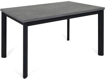 Кухонный стол раскладной Нагано-3L (ноги черные, серый камень) в Норильске