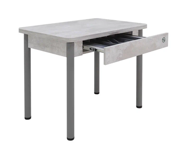 Кухонный раздвижной стол Прайм-3Р, Цемент светлый в Норильске - предосмотр 2