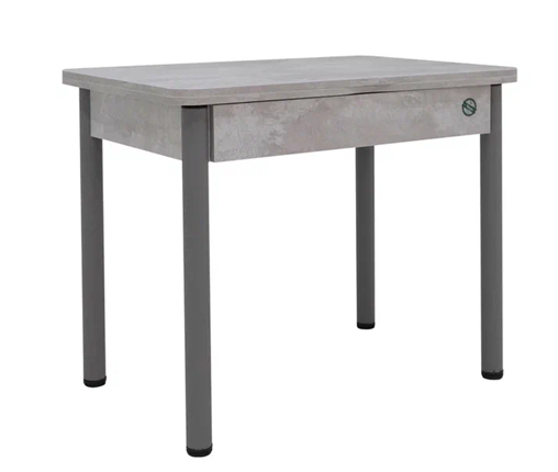 Кухонный раздвижной стол Прайм-3Р, Цемент светлый в Норильске - изображение