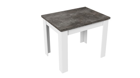 Кухонный раскладной стол Промо тип 3 (Белый/Ателье темный) в Норильске - изображение