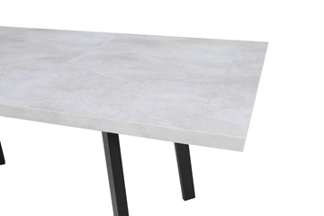 Кухонный раскладной стол Робин, опоры прямые, цемент светлый в Норильске - предосмотр 3
