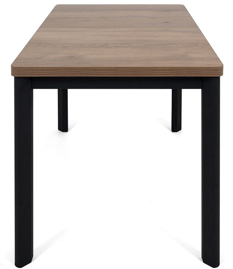 Кухонный раскладной стол Токио-2L (ноги металлические черные, дуб табако) в Норильске - изображение 2