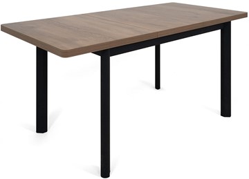 Кухонный раскладной стол Токио-2L (ноги металлические черные, дуб табако) в Норильске - предосмотр 3