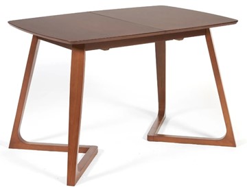 Кухонный раздвижной стол VAKU (Ваку) бук/мдф 80x120+40x75, Коричневый арт.13986 в Норильске