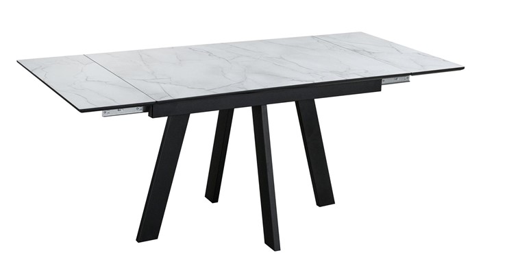 Кухонный стол раскладной Wings, Жемчужный Перито/Черный в Норильске - изображение 2