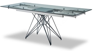 Кухонный стол раздвижной T-041 (140) прозрачный в Норильске - предосмотр 3