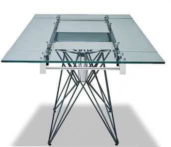 Кухонный стол раздвижной T-041 (140) прозрачный в Норильске - предосмотр 4