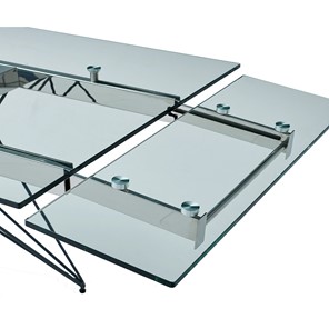 Кухонный стол раздвижной T-041 (140) прозрачный в Норильске - предосмотр 5