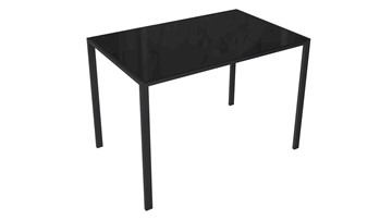 Обеденный стол Торрес тип 1 (Черный муар/Черный глянец) в Норильске