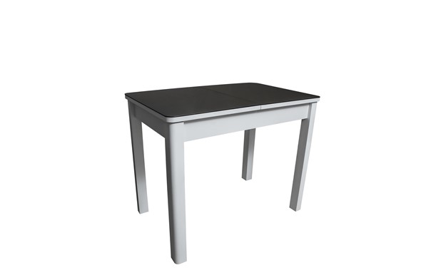 Кухонный стол раскладной Айсберг-1СТ белое-черное в Норильске - изображение