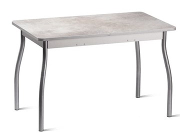 Кухонный стол Орион.4 1200, Пластик Белый шунгит/Металлик в Норильске